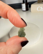Raw Moldavite Chip (1-1.2g)